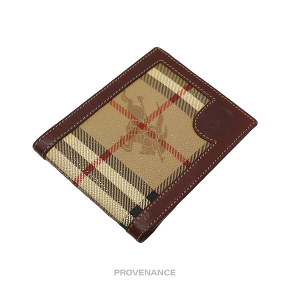 🔴 Burberry 6CC Slender Bifold Wallet - Nova Check Brown - Picture 3 of 7